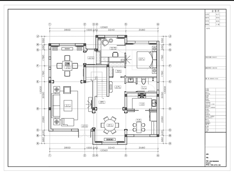 CAD室内布局方案
