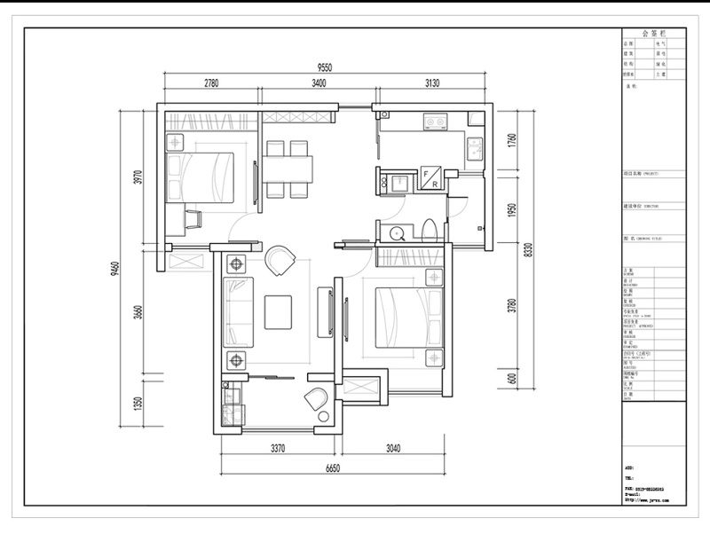 CAD四室两厅大<a href=https://www.yitu.cn/su/7212.html target=_blank class=infotextkey>户型</a><a href=https://www.yitu.cn/su/7392.html target=_blank class=infotextkey>平面</a>方案