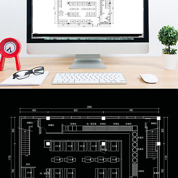CAD餐饮平面方案定制
