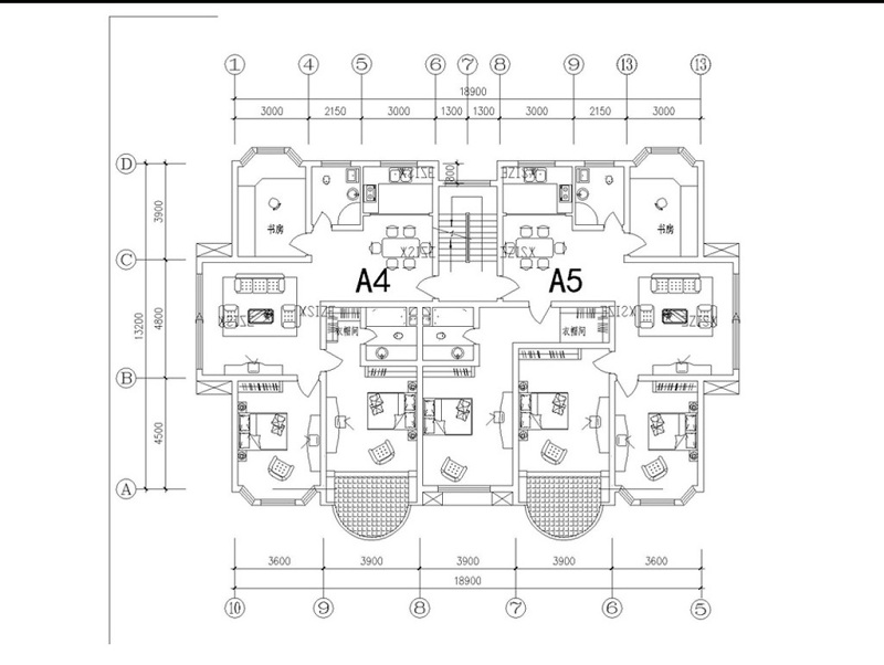 两室两厅一<a href=https://www.yitu.cn/sketchup/shufang/index.html target=_blank class=infotextkey>书房</a>家装