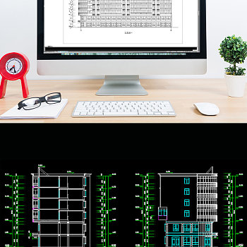 六层楼全套建筑CAD施工图