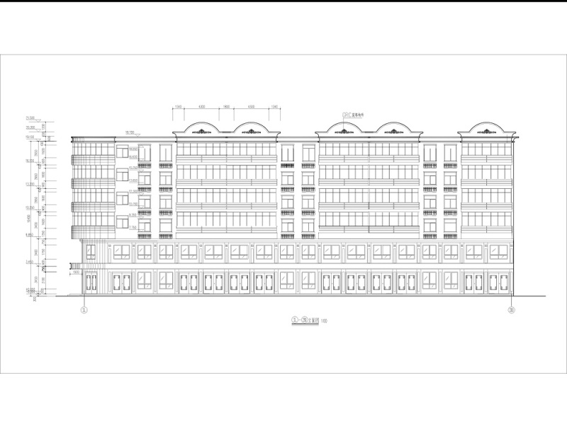 六层<a href=https://www.yitu.cn/su/8159.html target=_blank class=infotextkey>楼</a>全套建筑CAD施工图