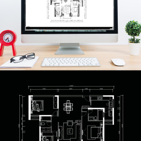 三室两厅多层户型CAD居室设计