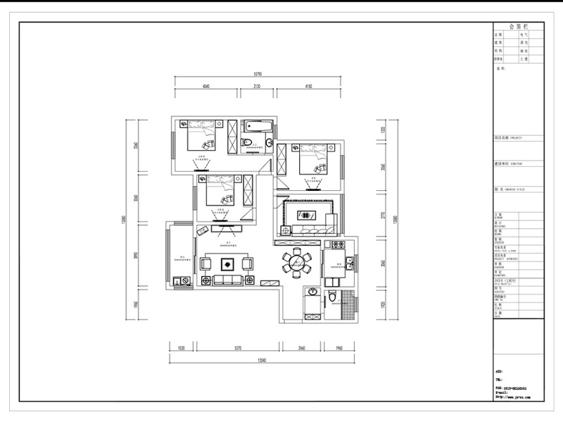 四室两厅CAD多层<a href=https://www.yitu.cn/su/7212.html target=_blank class=infotextkey>户型</a><a href=https://www.yitu.cn/su/7392.html target=_blank class=infotextkey>平面</a>