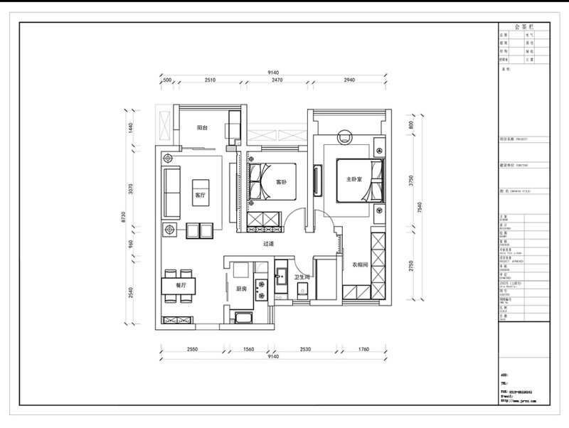 CAD两室一厅<a href=https://www.yitu.cn/su/7212.html target=_blank class=infotextkey>户型</a><a href=https://www.yitu.cn/su/7392.html target=_blank class=infotextkey>平面</a>方案