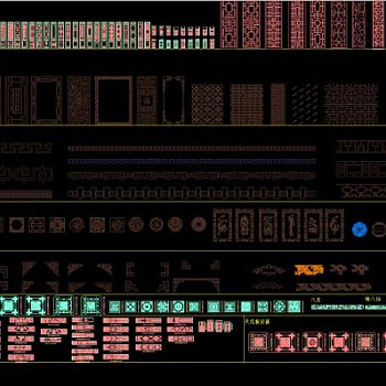 中式经典元素集合CAD
