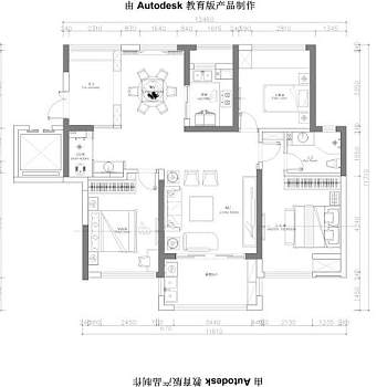 家装户型图cad平面图