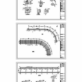 桥头公园景观廊CAD图纸
