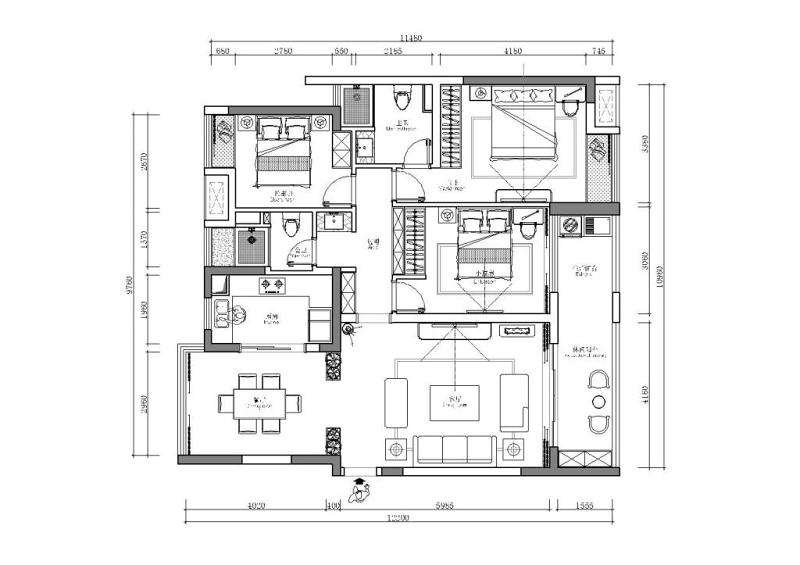 cad室内<a href=https://www.yitu.cn/su/7590.html target=_blank class=infotextkey>设计</a><a href=https://www.yitu.cn/su/7392.html target=_blank class=infotextkey>平面</a><a href=https://www.yitu.cn/su/7212.html target=_blank class=infotextkey>户型</a>图