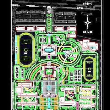 CAD校园规划图纸
