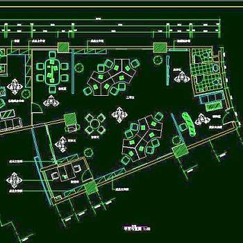 CAD之公司办公场所布置设计