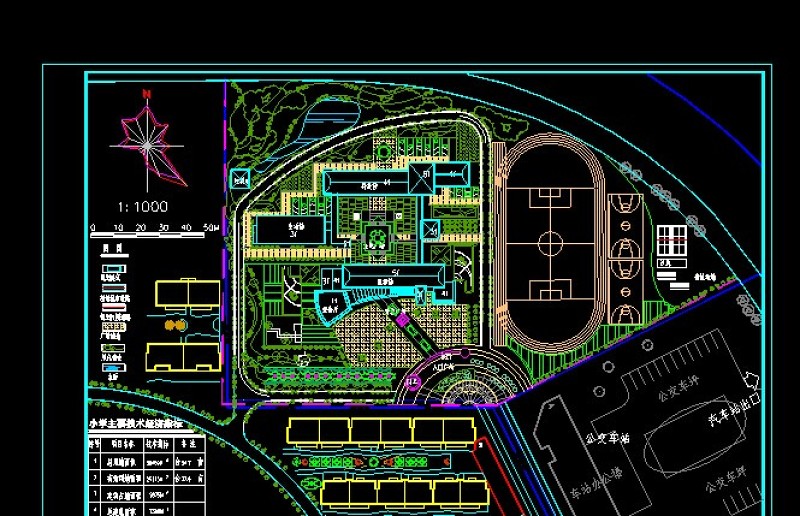 某市中心小学全套cad规划<a href=https://www.yitu.cn/su/7392.html target=_blank class=infotextkey>平面</a><a href=https://www.yitu.cn/su/7590.html target=_blank class=infotextkey>设计</a>图