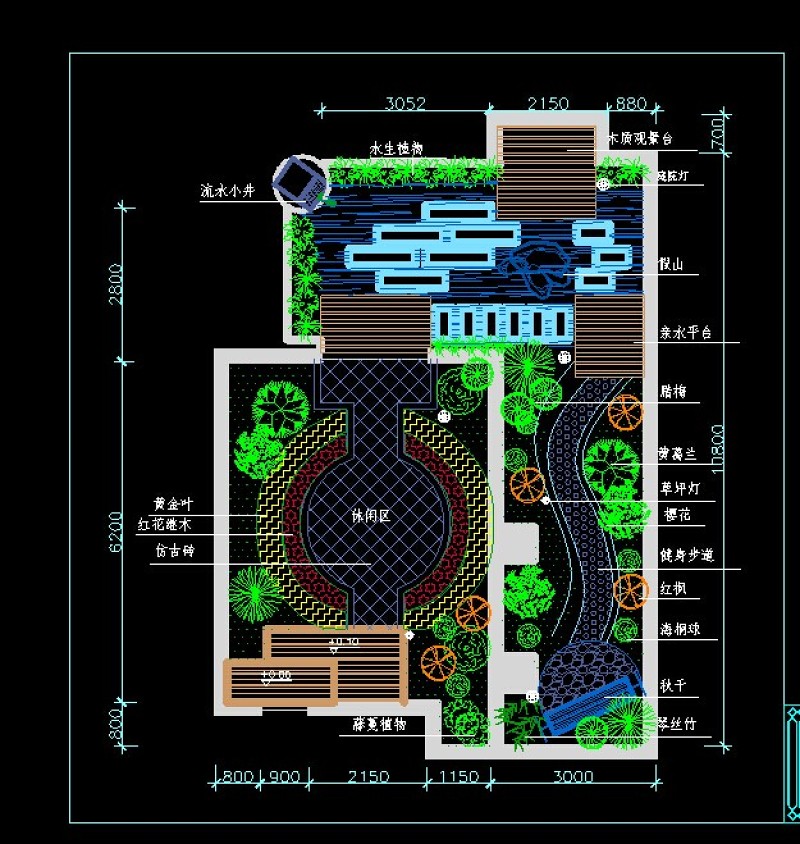 <a href=https://www.yitu.cn/sketchup/huayi/index.html target=_blank class=infotextkey>花</a>园CAD<a href=https://www.yitu.cn/su/7392.html target=_blank class=infotextkey>平面</a>图