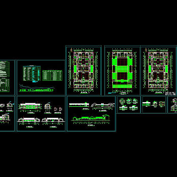 四合院cad建施图