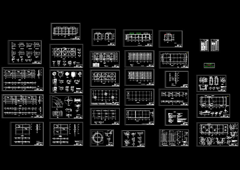 最全的<a href=https://www.yitu.cn/su/5628.html target=_blank class=infotextkey>水</a>池cad施工图