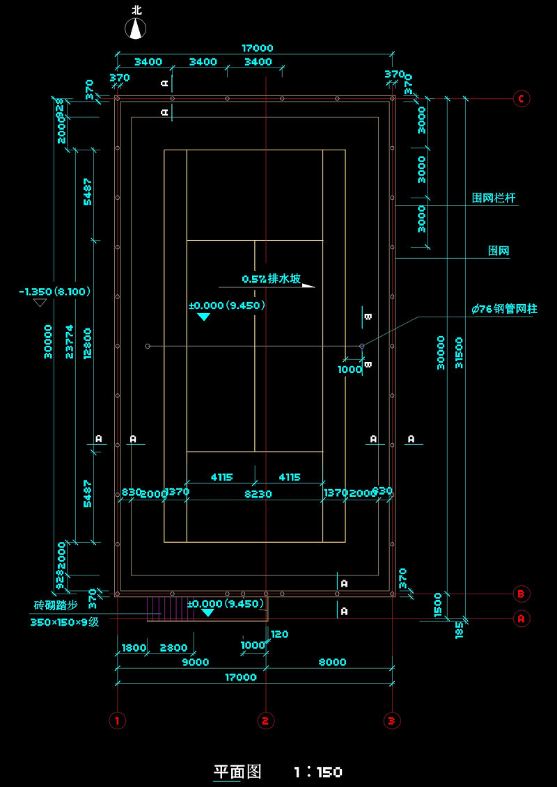 网<a href=https://www.yitu.cn/su/7816.html target=_blank class=infotextkey>球场</a><a href=https://www.yitu.cn/su/7392.html target=_blank class=infotextkey>平面</a>图cad<a href=https://www.yitu.cn/su/7937.html target=_blank class=infotextkey>图纸</a>