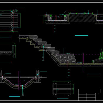 步石做法详图cad图纸