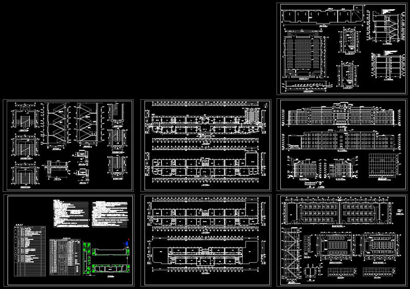 某中学教学<a href=https://www.yitu.cn/su/8159.html target=_blank class=infotextkey>楼</a>建筑cad<a href=https://www.yitu.cn/su/7937.html target=_blank class=infotextkey>图纸</a>