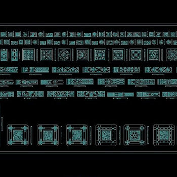 中式雕花图库大全CAD图