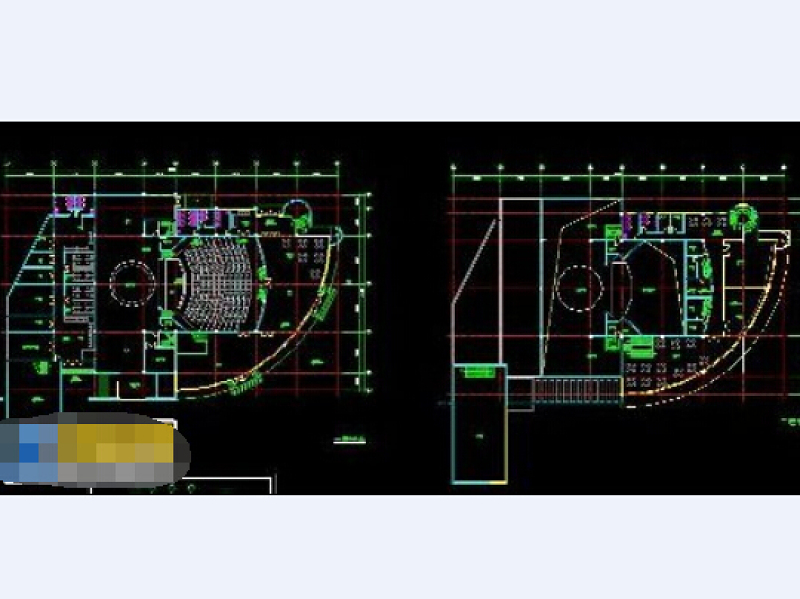 中型剧场建筑cad<a href=https://www.yitu.cn/su/7590.html target=_blank class=infotextkey>设计</a>方案施工<a href=https://www.yitu.cn/su/7937.html target=_blank class=infotextkey>图纸</a>