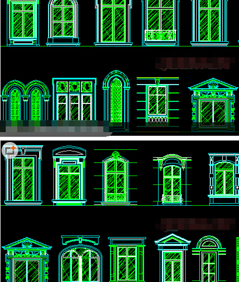 欧式<a href=https://www.yitu.cn/sketchup/chuang/index.html target=_blank class=infotextkey>窗</a>户CAD<a href=https://www.yitu.cn/su/7937.html target=_blank class=infotextkey>图纸</a>库下载