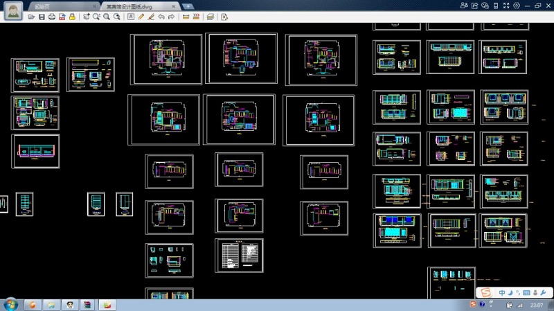 大型宾馆CAD<a href=https://www.yitu.cn/su/7590.html target=_blank class=infotextkey>设计</a>施工<a href=https://www.yitu.cn/su/7937.html target=_blank class=infotextkey>图纸</a>