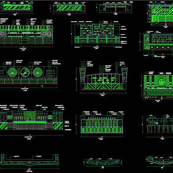 吧台CAD图纸