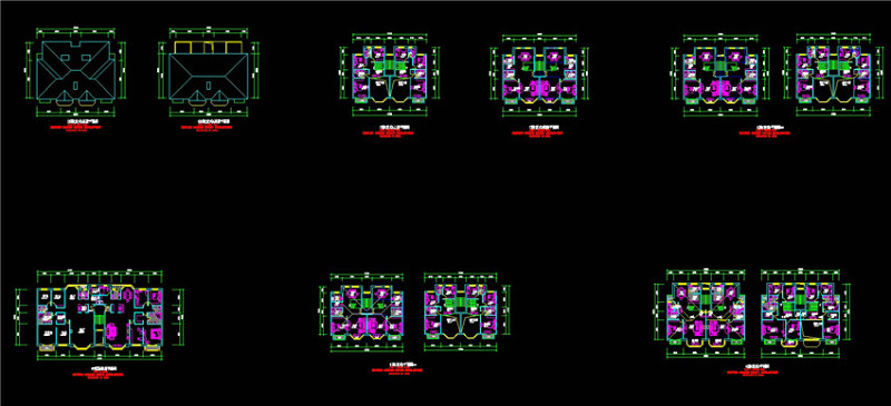 二户复式cad<a href=https://www.yitu.cn/su/7392.html target=_blank class=infotextkey>平面</a>图CAD<a href=https://www.yitu.cn/su/7937.html target=_blank class=infotextkey>图纸</a>