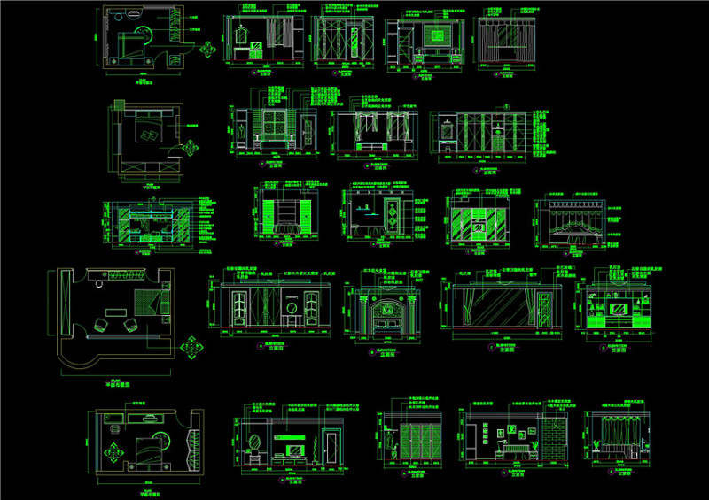 <a href=https://www.yitu.cn/sketchup/woshi/index.html target=_blank class=infotextkey><a href=https://www.yitu.cn/su/7632.html target=_blank class=infotextkey>卧室</a></a>立面cad装修图