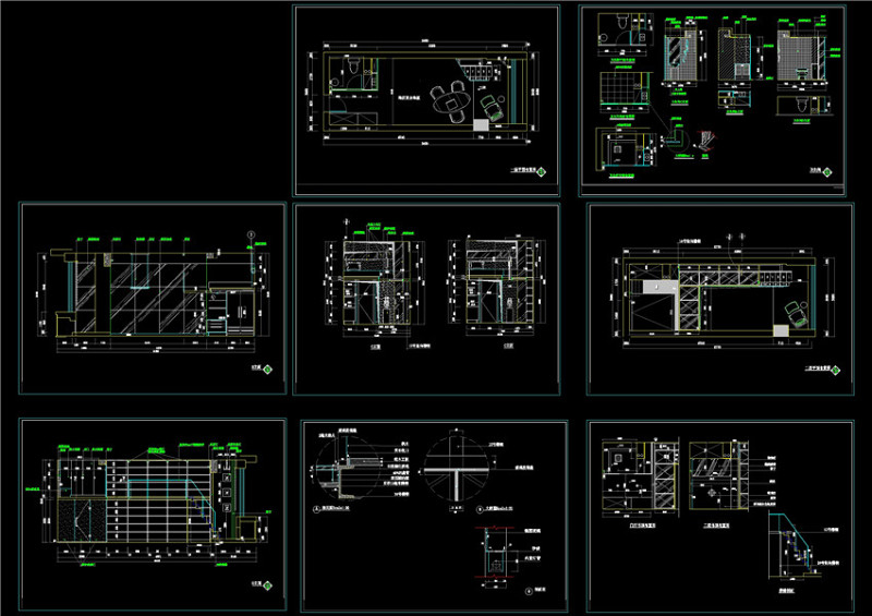 工作室装修图CAD<a href=https://www.yitu.cn/su/7937.html target=_blank class=infotextkey>图纸</a>