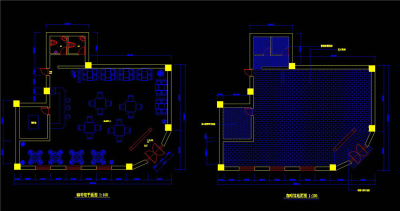 咖啡馆<a href=https://www.yitu.cn/su/7590.html target=_blank class=infotextkey>设计</a>方案<a href=https://www.yitu.cn/su/7392.html target=_blank class=infotextkey>平面</a>图CAD<a href=https://www.yitu.cn/su/7937.html target=_blank class=infotextkey>图纸</a>