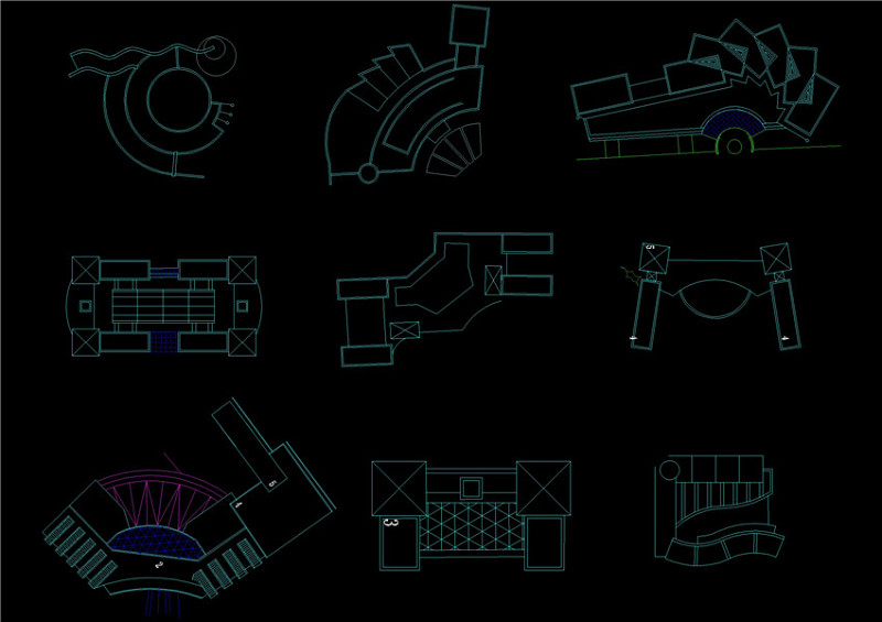 公建建筑<a href=https://www.yitu.cn/su/7590.html target=_blank class=infotextkey>设计</a>CAD<a href=https://www.yitu.cn/su/7937.html target=_blank class=infotextkey>图纸</a>