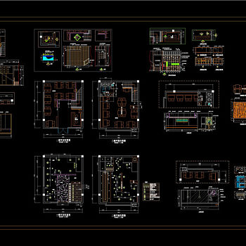 火锅店装修方案图CAD图纸