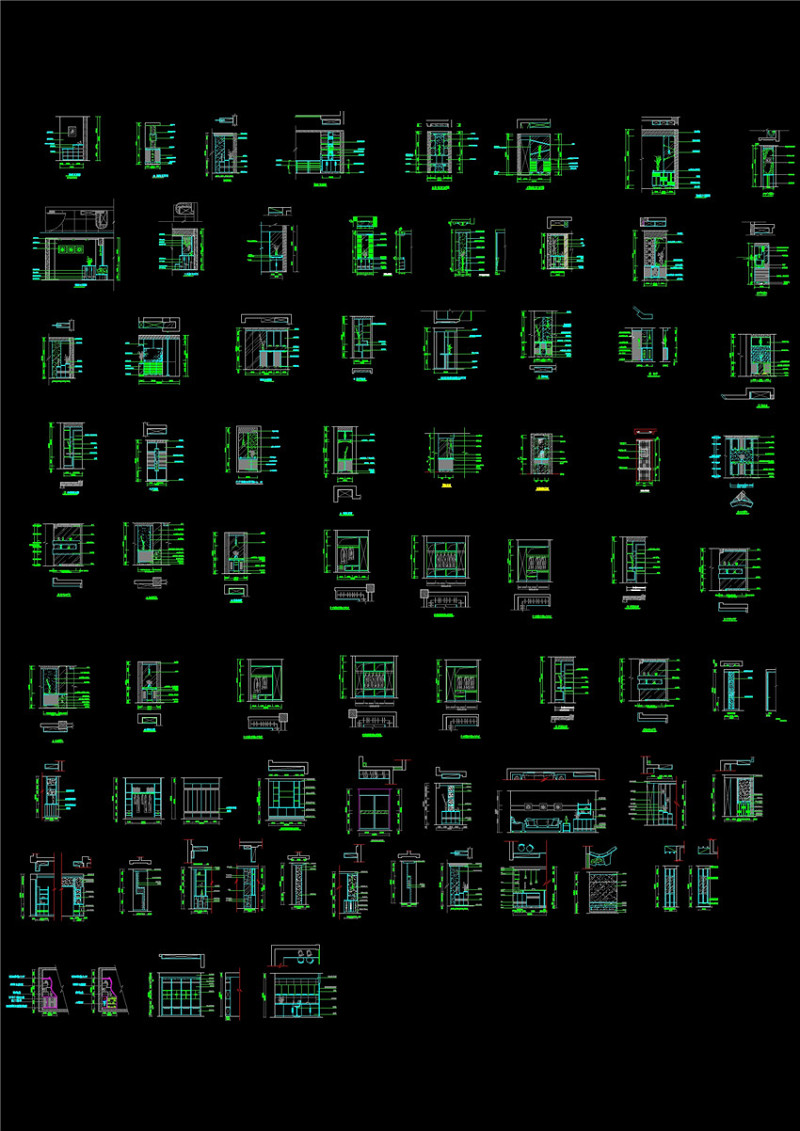 家装CAD图块<a href=https://www.yitu.cn/sketchup/xiegui/index.html target=_blank class=infotextkey>鞋柜</a>