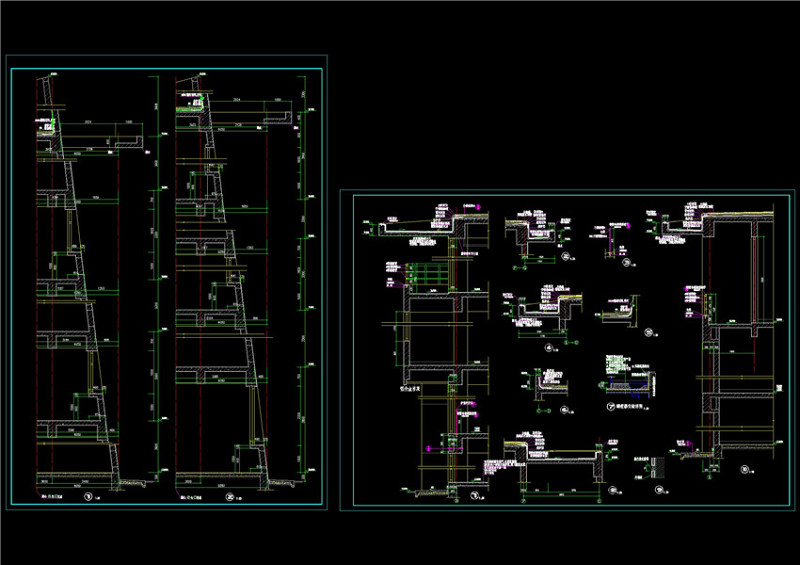 节点详图及墙身剖面CAD<a href=https://www.yitu.cn/su/7937.html target=_blank class=infotextkey>图纸</a>