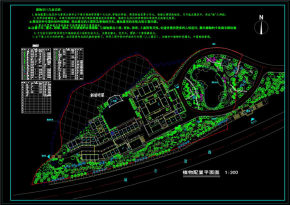 某度假村绿化方案平面图CAD图纸