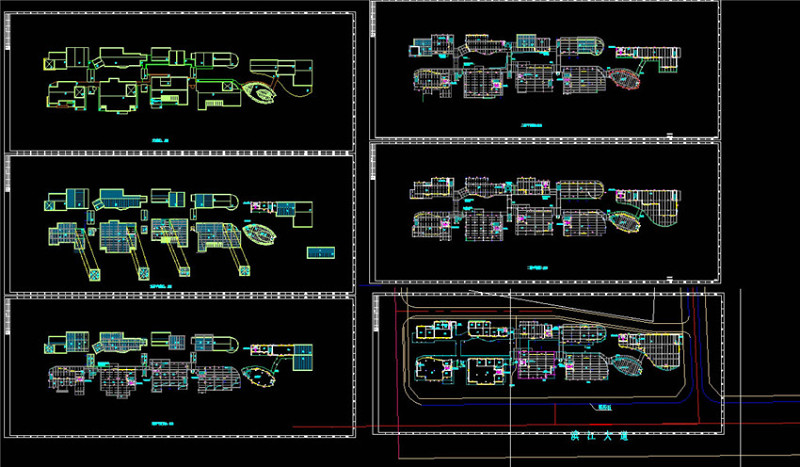 某美食城cad建筑图CAD<a href=https://www.yitu.cn/su/7937.html target=_blank class=infotextkey>图纸</a>