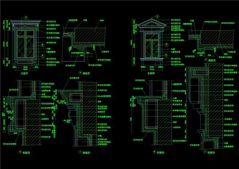 西式<a href=https://www.yitu.cn/sketchup/chuang/index.html target=_blank class=infotextkey>窗</a>素材CAD<a href=https://www.yitu.cn/su/7937.html target=_blank class=infotextkey>图纸</a>