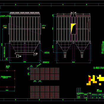 除尘器CAD机械图纸