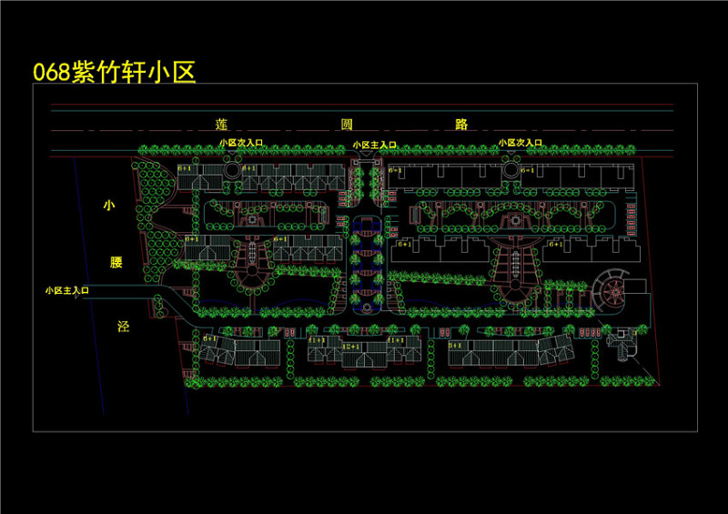 紫<a href=https://www.yitu.cn/sketchup/zhu/index.html target=_blank class=infotextkey>竹</a>轩<a href=https://www.yitu.cn/su/7987.html target=_blank class=infotextkey>小区</a>CAD景观<a href=https://www.yitu.cn/su/7937.html target=_blank class=infotextkey>图纸</a>