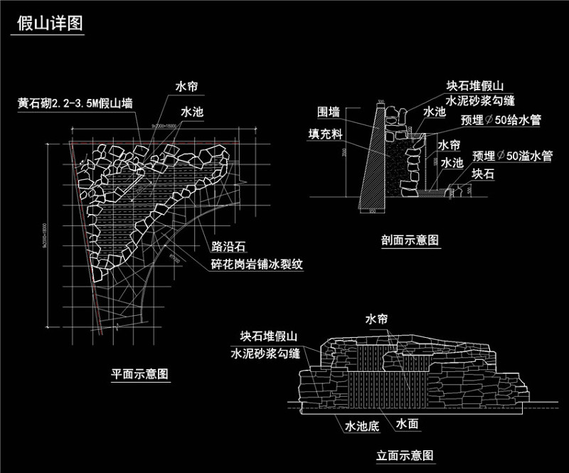 <a href=https://www.yitu.cn/su/6899.html target=_blank class=infotextkey>假<a href=https://www.yitu.cn/su/8101.html target=_blank class=infotextkey>山</a></a>CAD景观<a href=https://www.yitu.cn/su/7937.html target=_blank class=infotextkey>图纸</a>