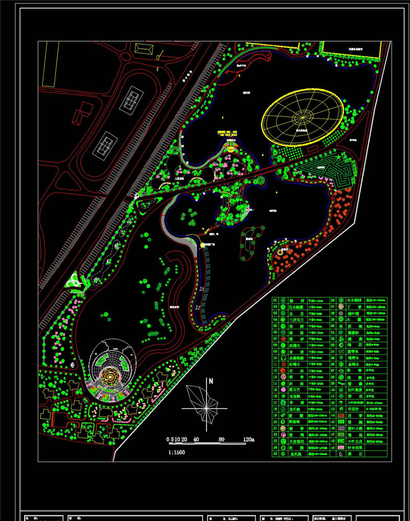 南区总<a href=https://www.yitu.cn/su/7558.html target=_blank class=infotextkey>绿化</a>CAD景观<a href=https://www.yitu.cn/su/7937.html target=_blank class=infotextkey>图纸</a>