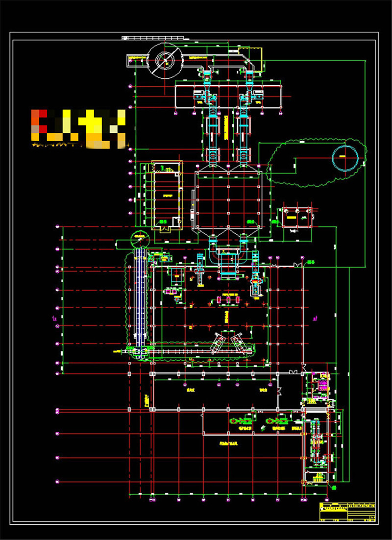 除渣<a href=https://www.yitu.cn/su/7392.html target=_blank class=infotextkey>平面</a>布置图CAD机械<a href=https://www.yitu.cn/su/7937.html target=_blank class=infotextkey>图纸</a>