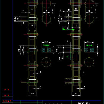 尼龙滚珠链cad机械工业图纸