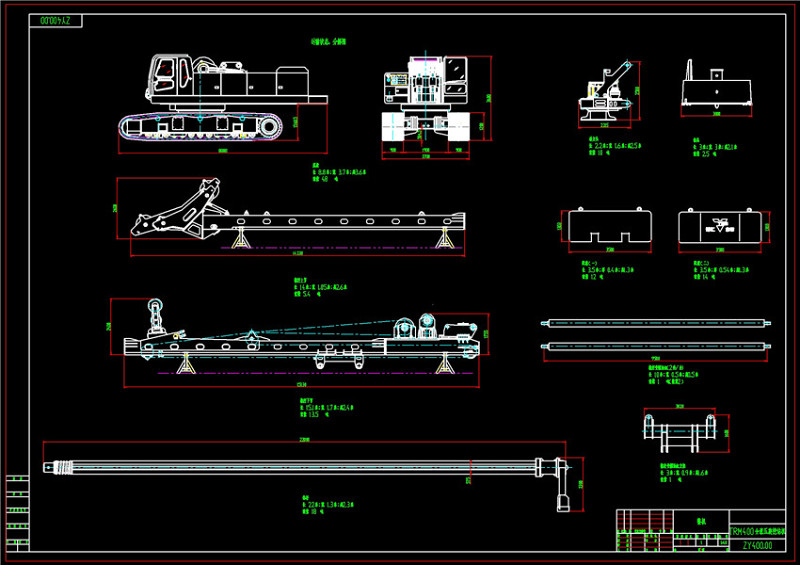 旋挖钻机CAD机械<a href=https://www.yitu.cn/su/7937.html target=_blank class=infotextkey>图纸</a>