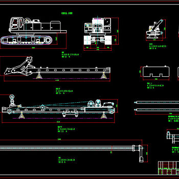 旋挖钻机CAD机械图纸
