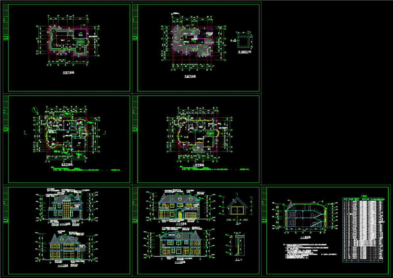 别墅cad<a href=https://www.yitu.cn/su/7937.html target=_blank class=infotextkey>图纸</a>