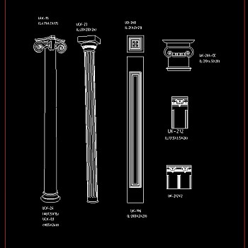 cad罗马柱素材图