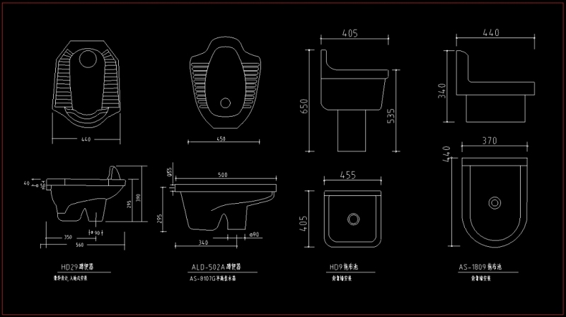 cad坐<a href=https://www.yitu.cn/sketchup/bianqi/index.html target=_blank class=infotextkey>便器</a>与拖布池