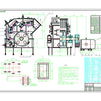 PF1007反击破碎机CAD总图